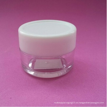 15ml 50ml 100ml Thick Pet Jar con tapa blanca